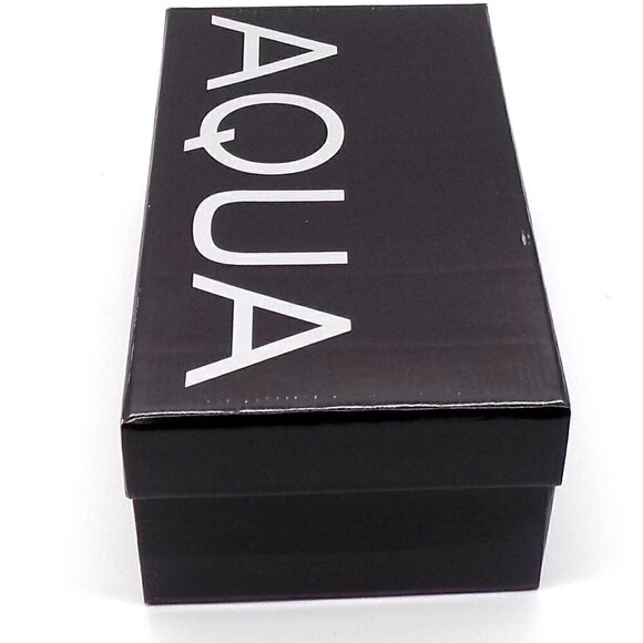 Bloomingdale's Aqua Flat Strappy Sandals Gold Brown Leopard Animal Print - Picture 2 of 7